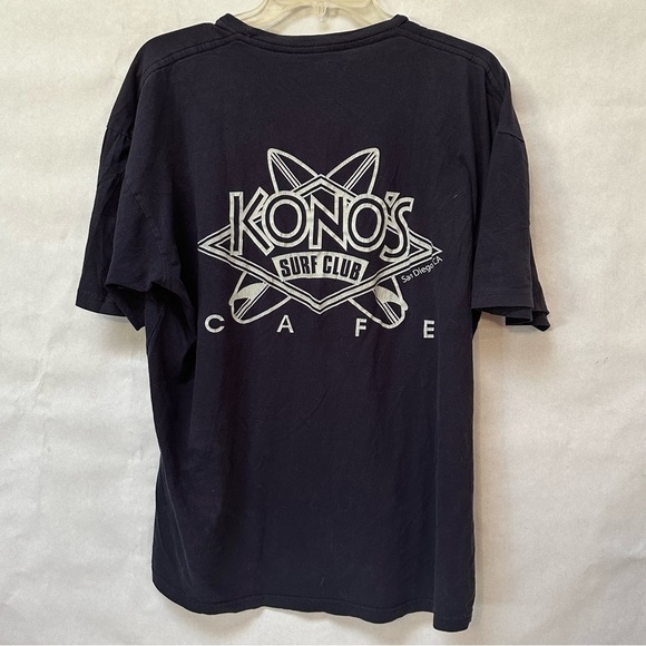 Kono's Surf Club Black Hawaii T-Shirt Tee - Picture 1 of 3